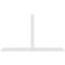 Ekena Millwork Portland Architectural Grade PVC Gable Bracket, 84"W x 49"H x 2"D x 4"F, 14/12 Pitch GBP084X49X0204POR00 - alternate 3